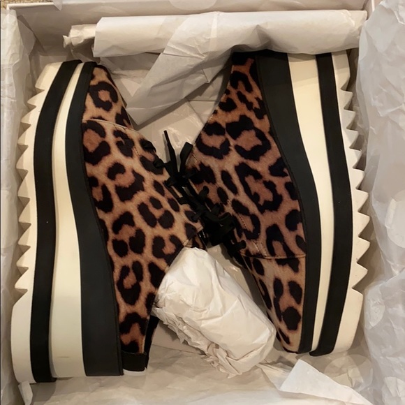 Stella McCartney Elyse leopard platform sneaker 9 - Picture 11 of 12